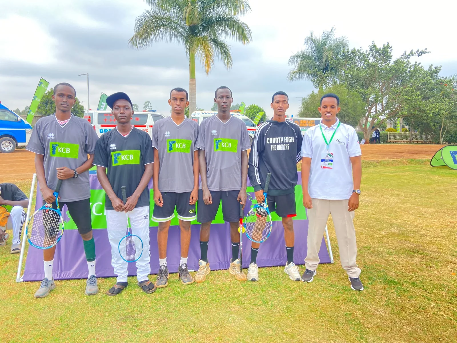 County High School racket sports team at the 2026 nationals